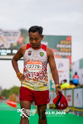 Race photo from Arutmin Borneo Run 2024