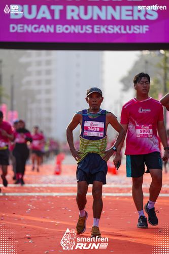 Race photo from Smartfren Run 2025 