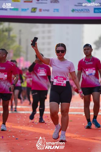 Race photo from Smartfren Run 2025 