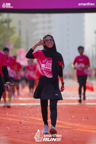 Race photo from Smartfren Run 2025 