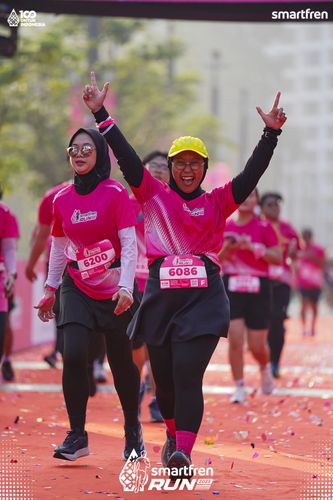 Race photo from Smartfren Run 2025 