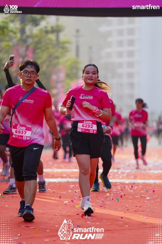 Race photo from Smartfren Run 2025 