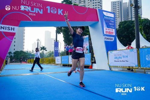 Race photo from Nu Skin Run 10K
