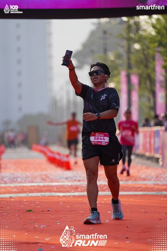 Race photo from Smartfren Run 2025 
