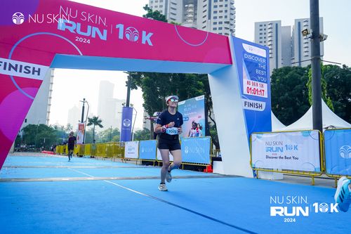Race photo from Nu Skin Run 10K