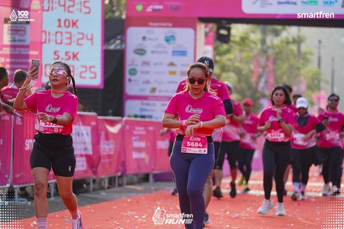 Race photo from Smartfren Run 2025 