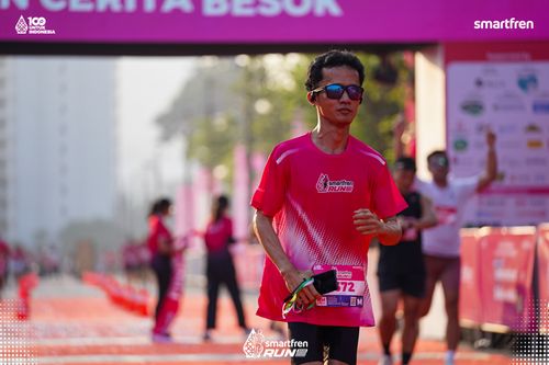Race photo from Smartfren Run 2025 