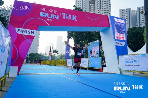 Race photo from Nu Skin Run 10K