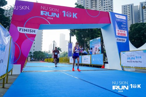 Race photo from Nu Skin Run 10K