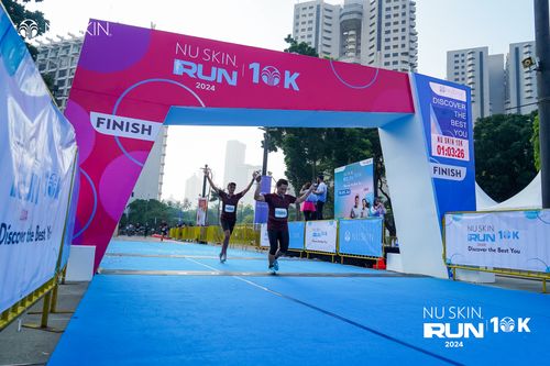 Race photo from Nu Skin Run 10K