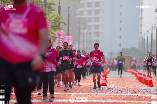 Race photo from Smartfren Run 2025 