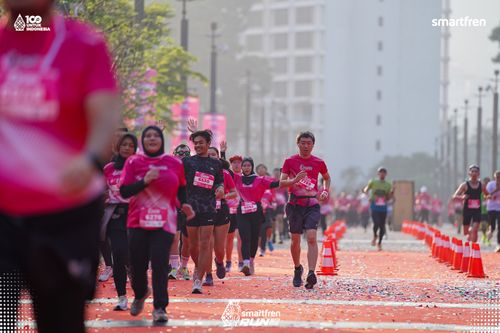 Race photo from Smartfren Run 2025 