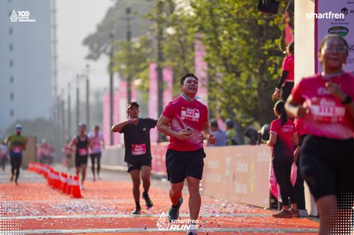 Race photo from Smartfren Run 2025 