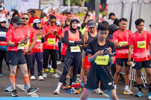 Race photo from CISANGKAN KBP CITY RUN 2025
