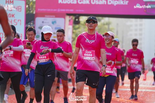 Race photo from Smartfren Run 2025 