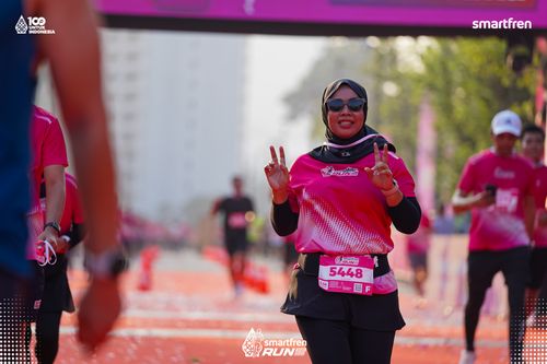 Race photo from Smartfren Run 2025 