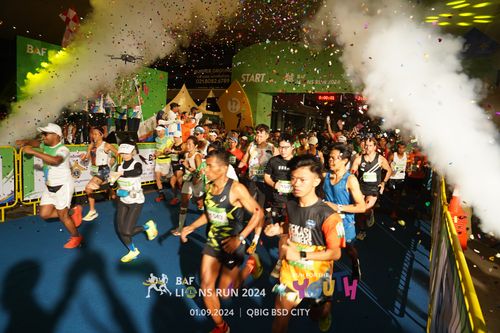 Race photo from BAF LIONS RUN 2024