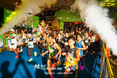 Race photo from BAF LIONS RUN 2024