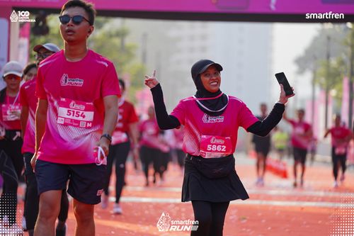 Race photo from Smartfren Run 2025 