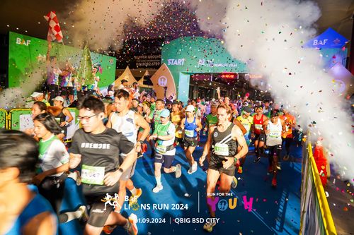 Race photo from BAF LIONS RUN 2024