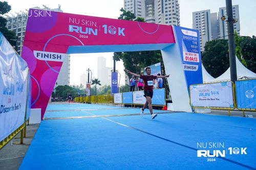 Race photo from Nu Skin Run 10K