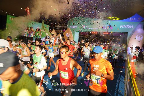 Race photo from BAF LIONS RUN 2024