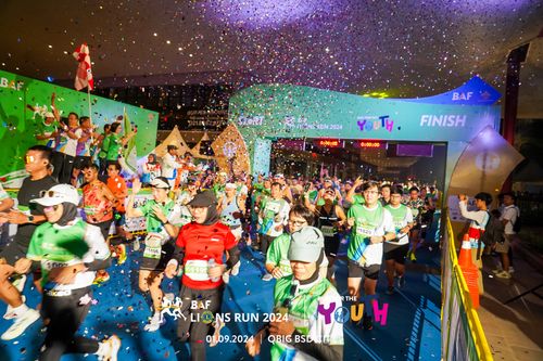 Race photo from BAF LIONS RUN 2024