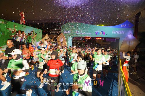 Race photo from BAF LIONS RUN 2024