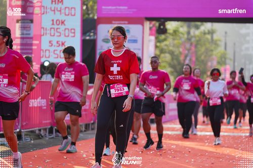 Race photo from Smartfren Run 2025 