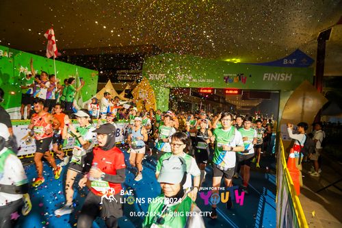 Race photo from BAF LIONS RUN 2024