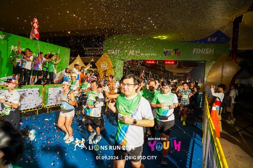 Race photo from BAF LIONS RUN 2024