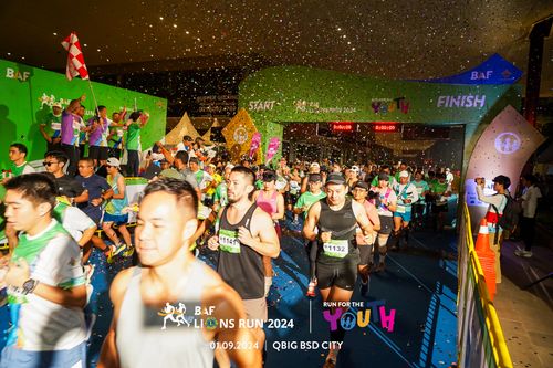 Race photo from BAF LIONS RUN 2024