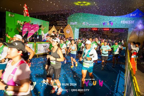 Race photo from BAF LIONS RUN 2024