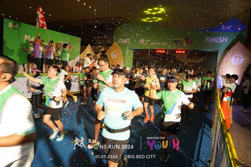 Race photo from BAF LIONS RUN 2024