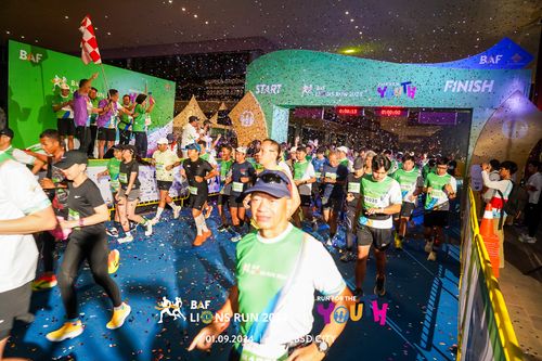 Race photo from BAF LIONS RUN 2024