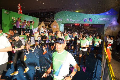 Race photo from BAF LIONS RUN 2024