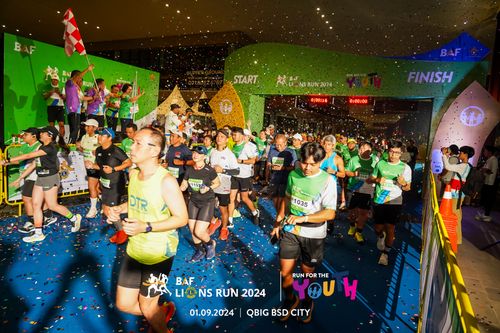 Race photo from BAF LIONS RUN 2024