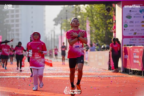 Race photo from Smartfren Run 2025 