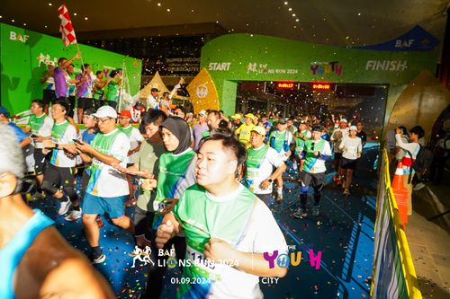 Race photo from BAF LIONS RUN 2024