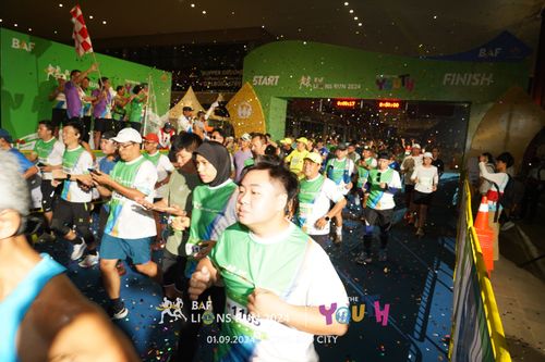 Race photo from BAF LIONS RUN 2024