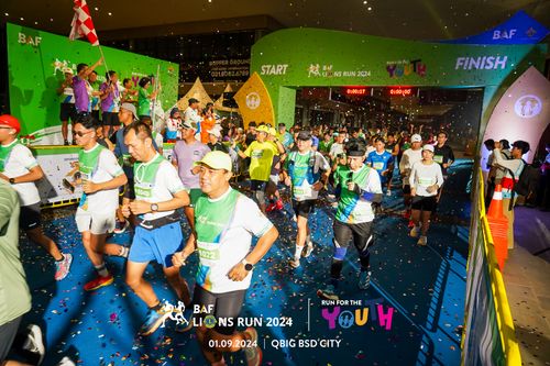 Race photo from BAF LIONS RUN 2024