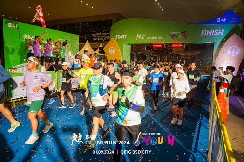 Race photo from BAF LIONS RUN 2024