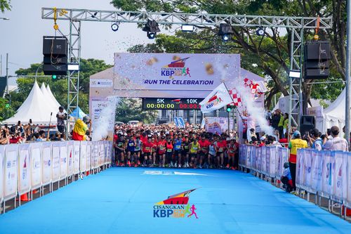 Race photo from CISANGKAN KBP CITY RUN 2025