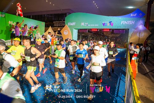 Race photo from BAF LIONS RUN 2024