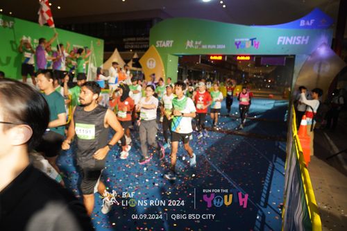 Race photo from BAF LIONS RUN 2024