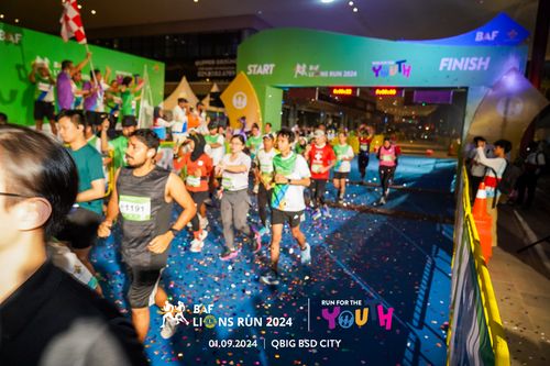 Race photo from BAF LIONS RUN 2024