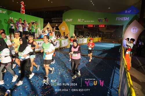 Race photo from BAF LIONS RUN 2024