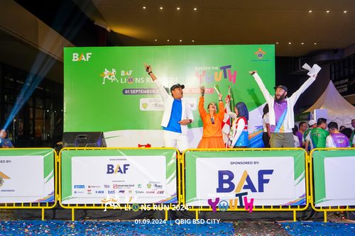 Race photo from BAF LIONS RUN 2024