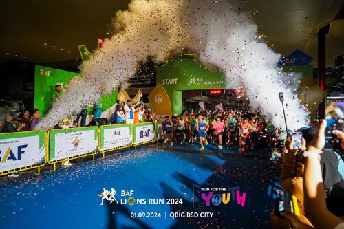 Race photo from BAF LIONS RUN 2024