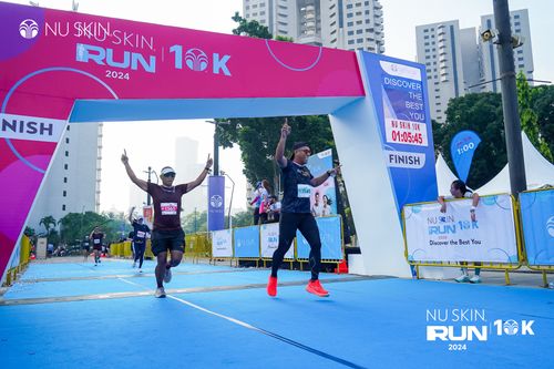 Race photo from Nu Skin Run 10K